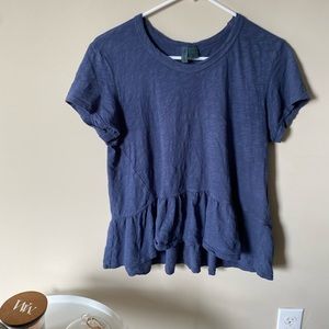 LIKE NEW Anthropologie- Left of Center Peplum T